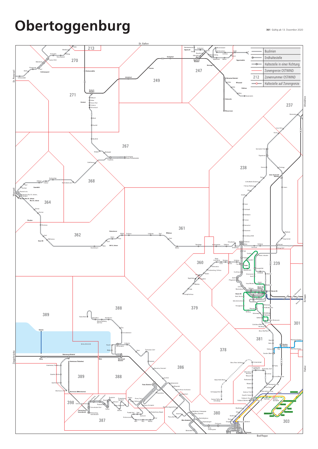 Liniennetz Obertoggenburg