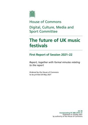 The Future of UK Music Festivals
