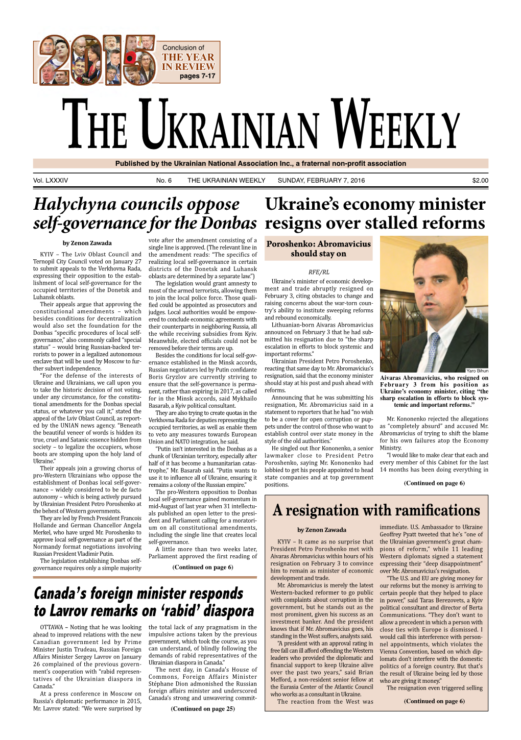 The Ukrainian Weekly, 2016