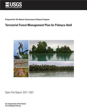 Terrestrial Forest Management Plan for Palmyra Atoll