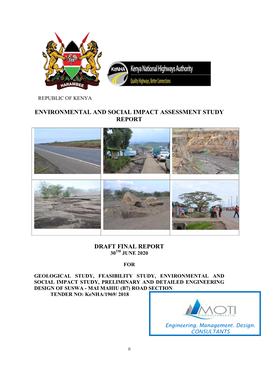Environmental and Social Impact Assessment Study Report Draft Final