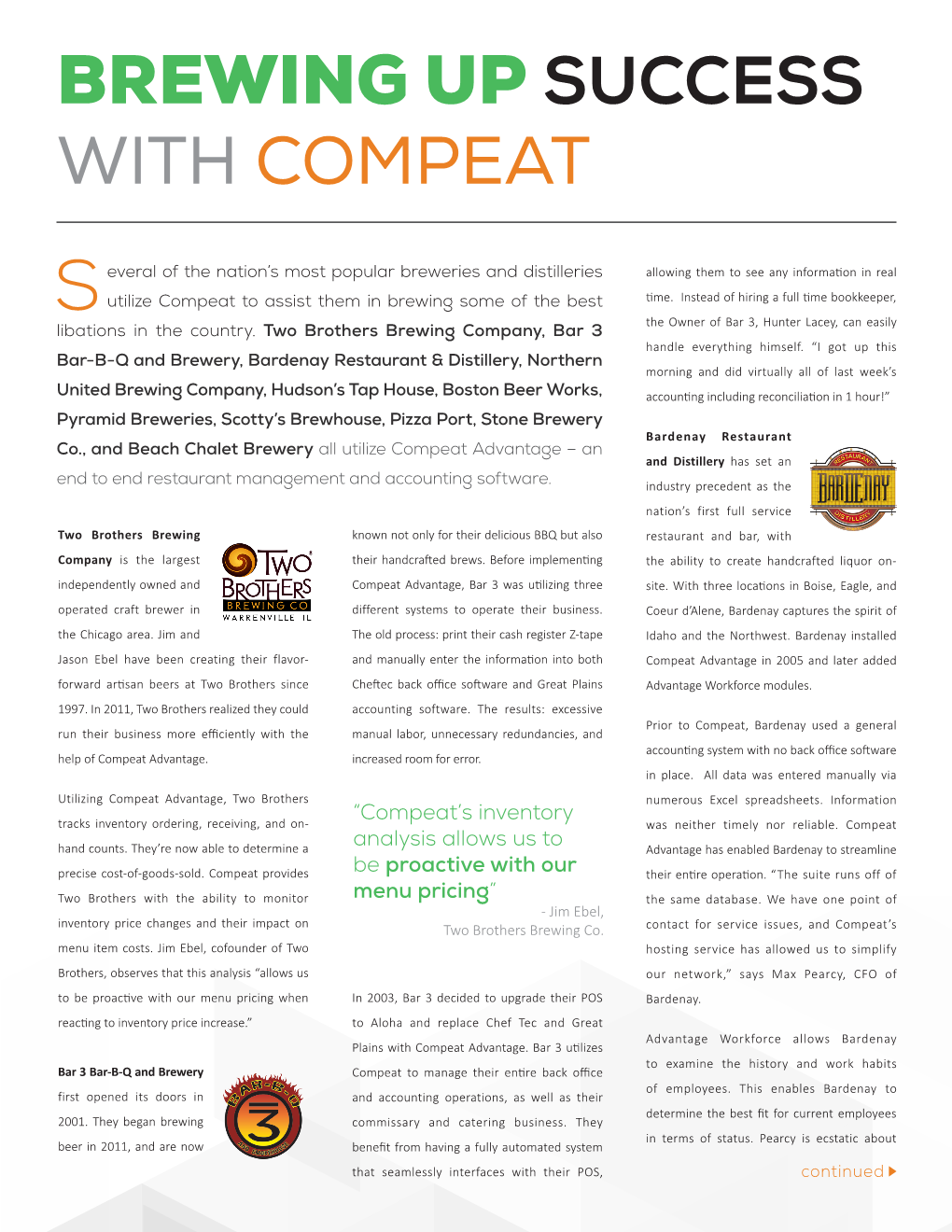 Brewing up Success with Compeat