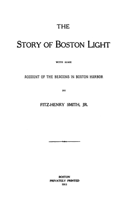 Story of Boston Light