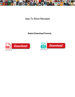 App to Store Receipts