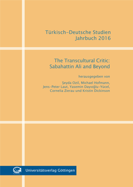 The Transcultural Critic: Sabahattin Ali and Beyond