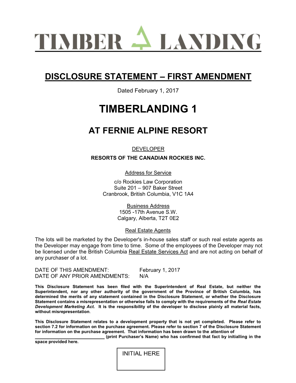 Timberlanding 1