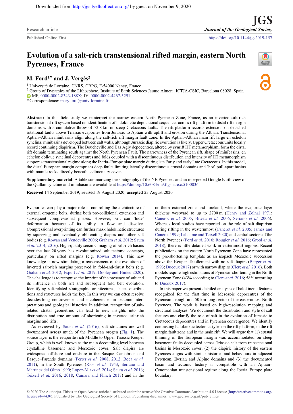 Evolution of a Salt-Rich Transtensional Rifted Margin, Eastern North Pyrenees, France