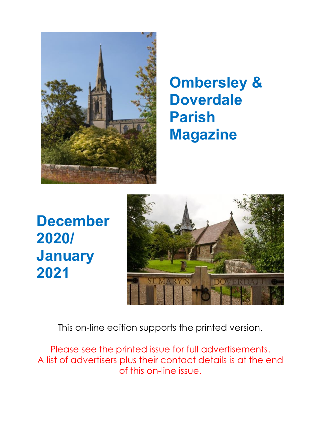 Ombersley & Doverdale Parish Magazine