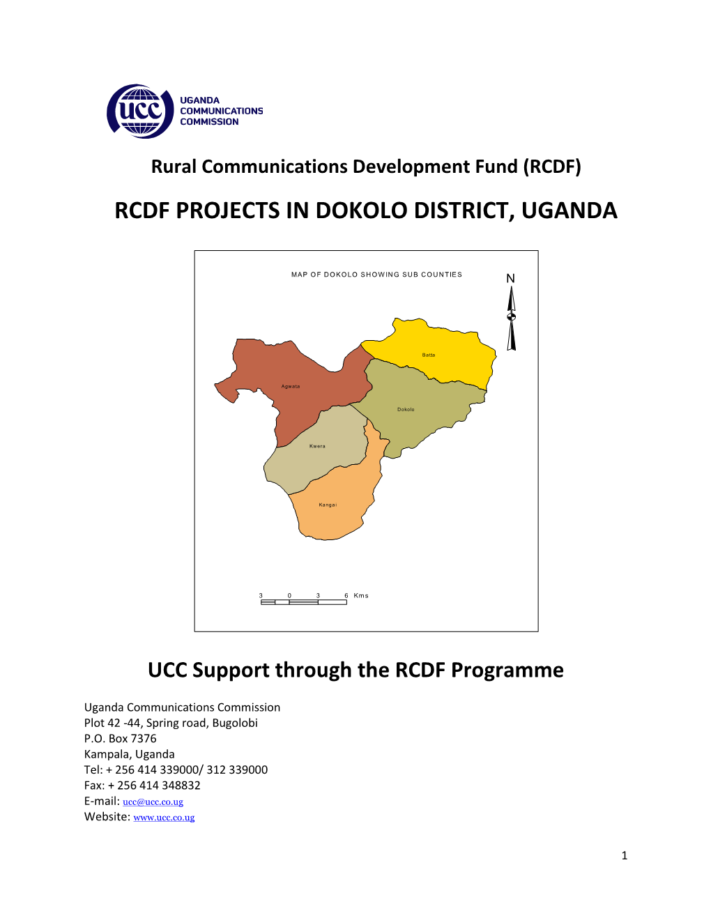 Rcdf Projects in Dokolo District, Uganda