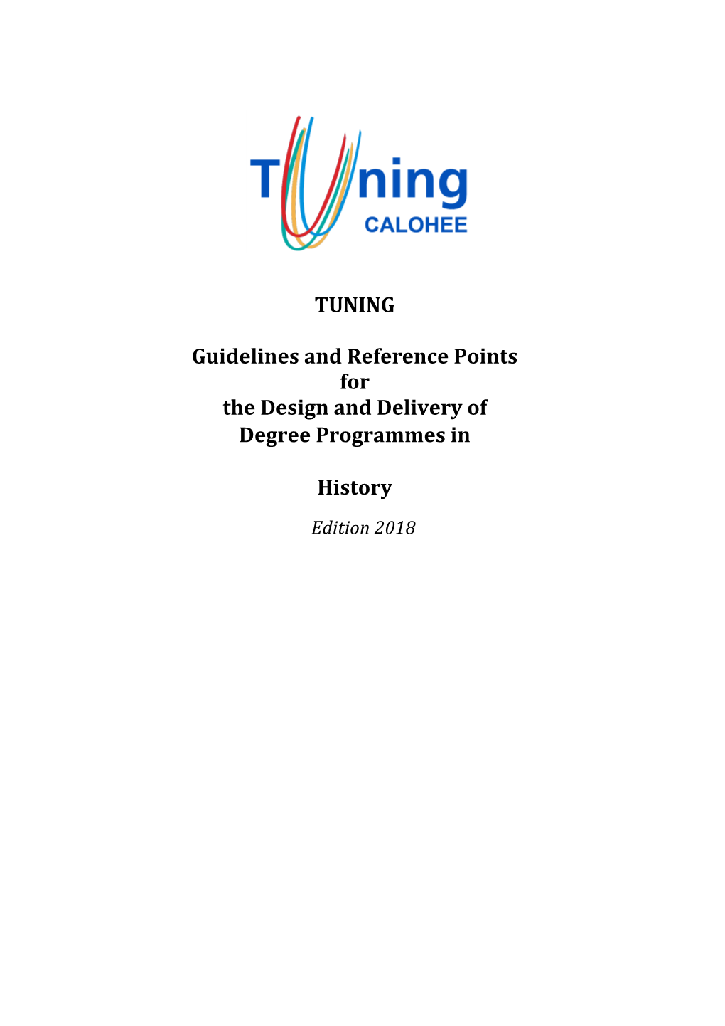 TUNING Guidelines and Reference Points for the Design and Delivery