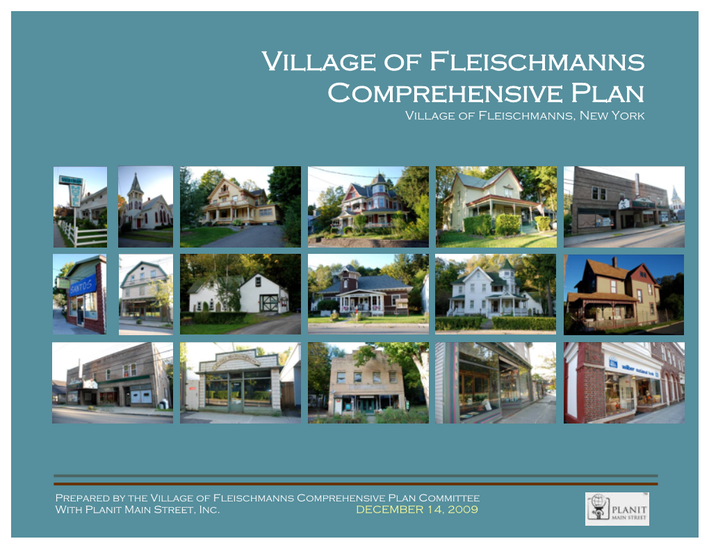 Fleischmanns Comprehensive Plan Chapter 1-6 12-11-09