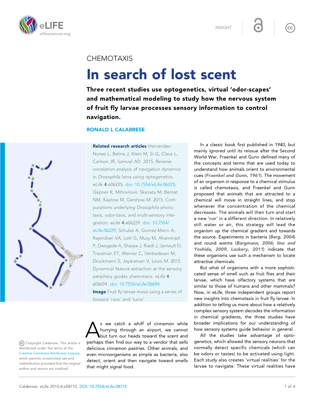 In Search of Lost Scent
