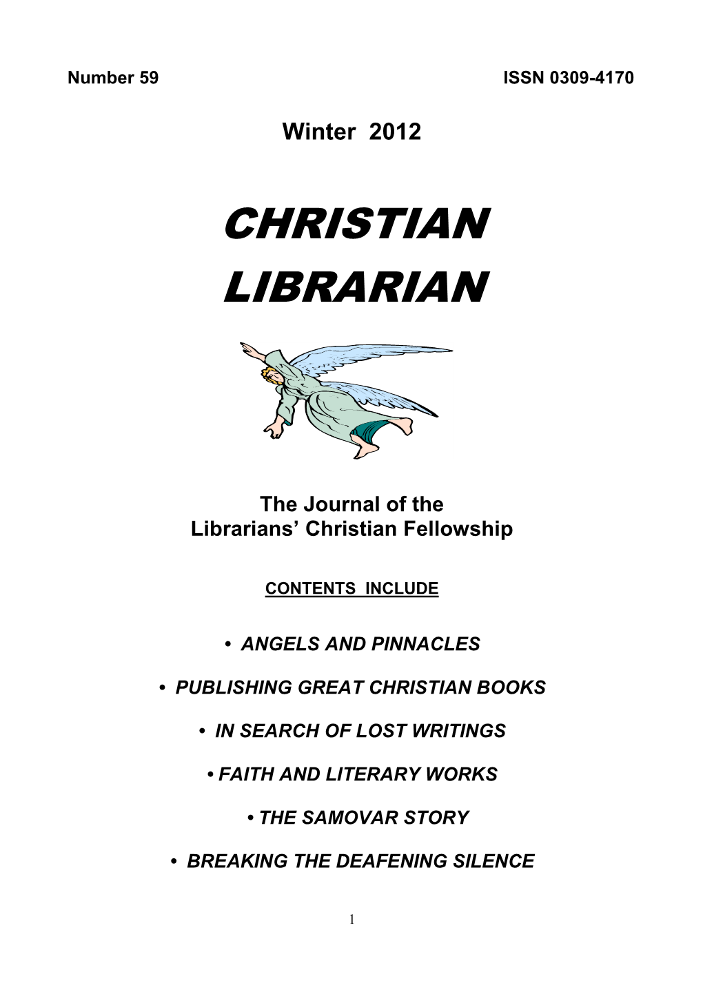 Christian Librarian Winter 2012