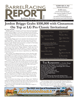 Jordon Briggs Grabs $100,000 with Cinnamon on Top at LG Pro