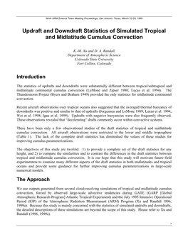 Updraft and Downdraft Statistics of Simulated Tropical and Midlatitude Cumulus Convection