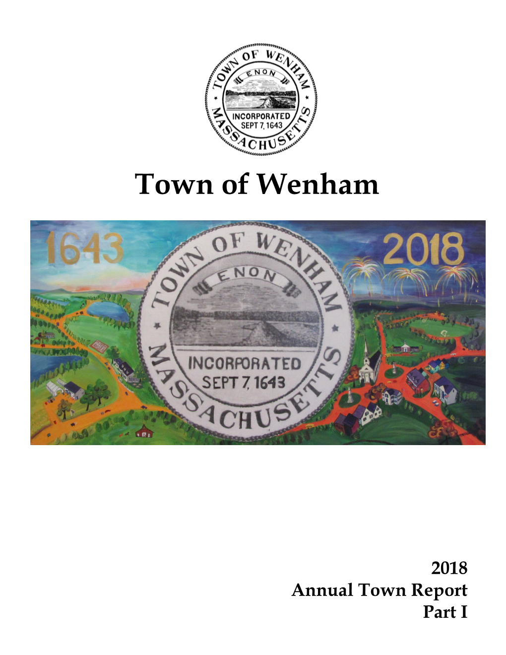 2018 Annual Town Report Part I