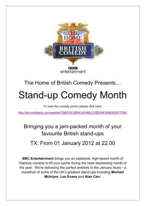 Stand-Up Comedy Month