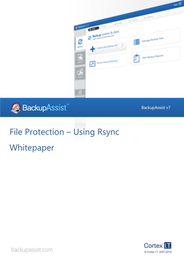 File Protection – Using Rsync Whitepaper
