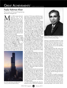 Fazlur Rahman Khan the Einstein of Structural Engineering by Richard G