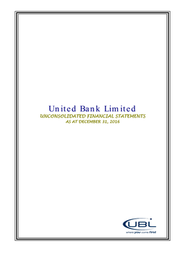 UBL Financial Statements