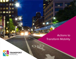 Actions to Transform Mobility