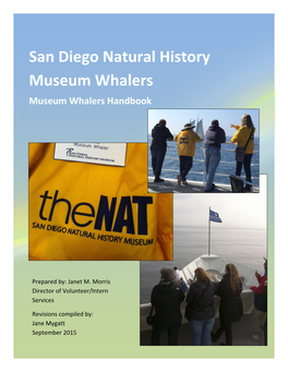 San Diego Natural History Museum Whalers Museum Whalers Handbook Jmorris