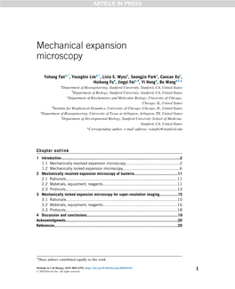 Mechanical Expansion Microscopy