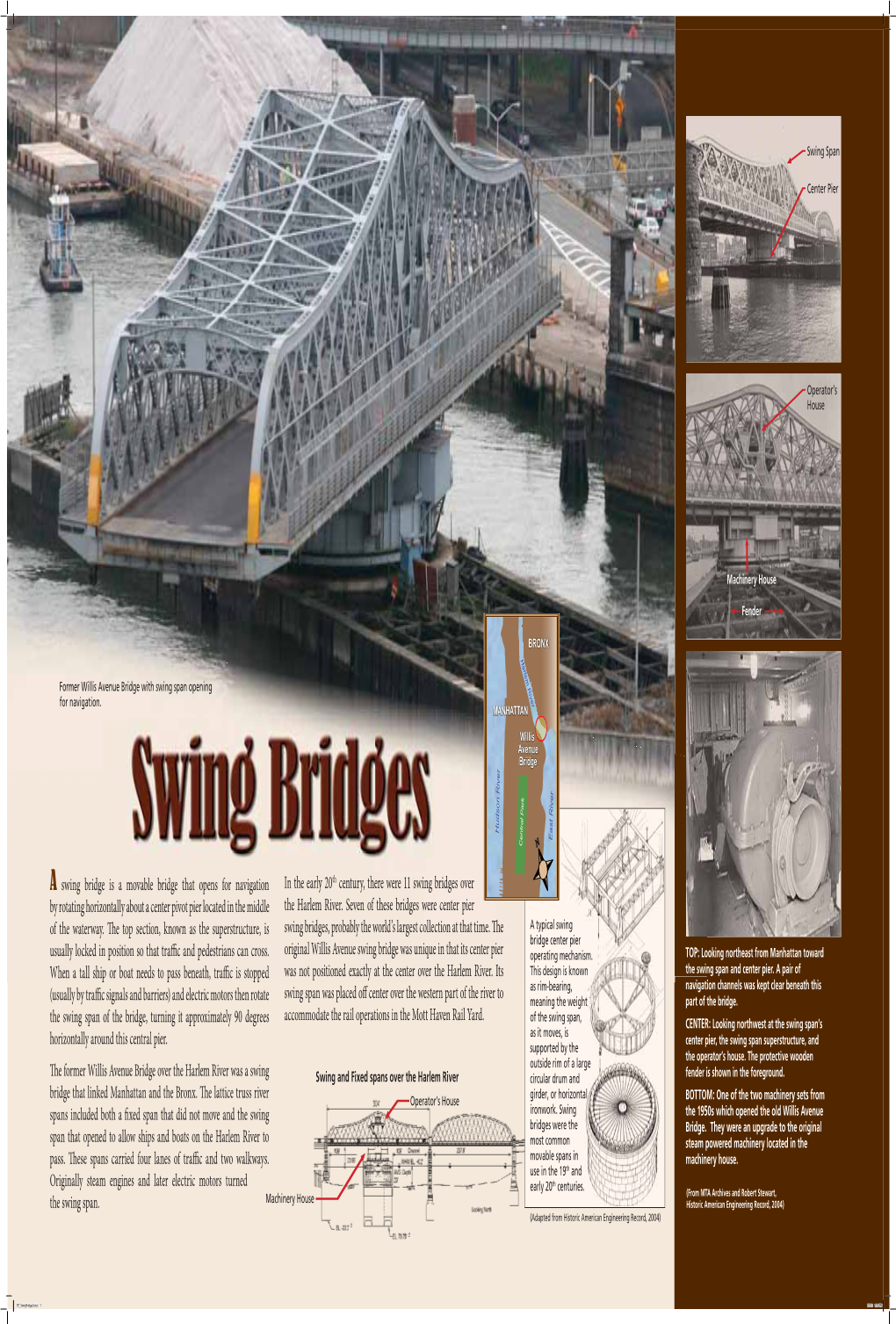 A Swing Bridge Is a Movable Bridge That Opens for Navigation by Rotating