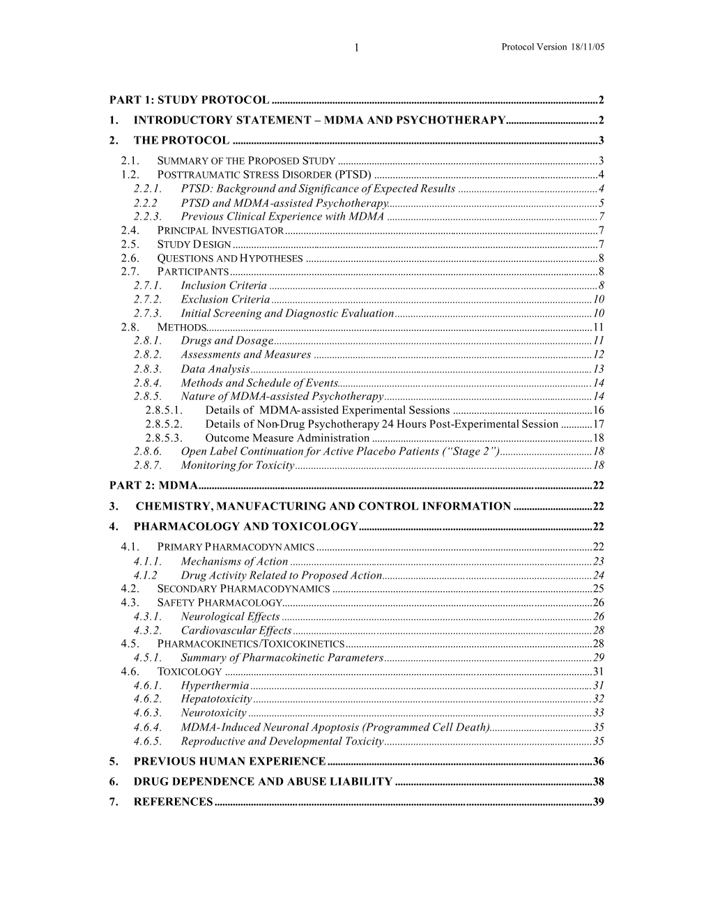 Dr. Peter Oehen's MAPS-Sponsored MDMA/PTSD Protocol