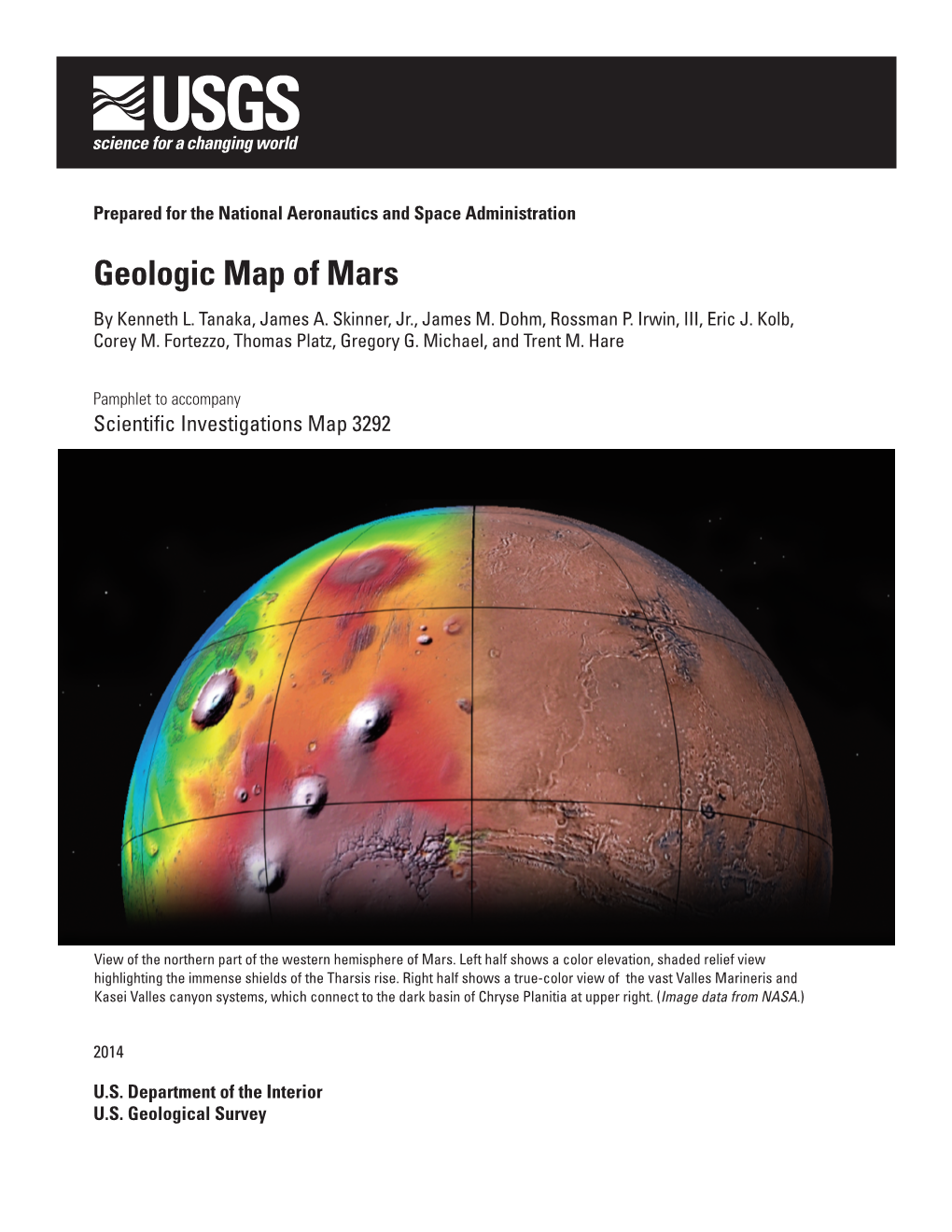 Geologic Map of Mars by Kenneth L