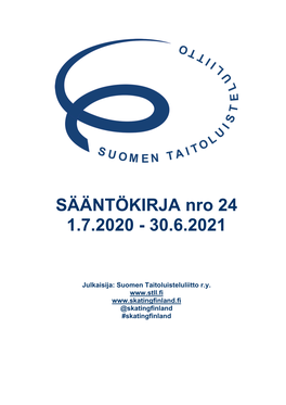 SÄÄNTÖKIRJA Nro 24 1.7.2020 - 30.6.2021