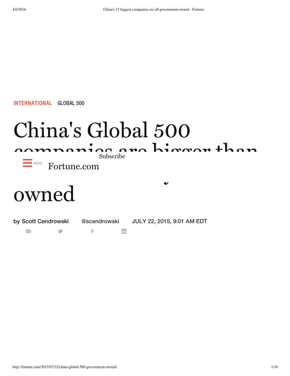 China's Global 500 Companies Are Bigger Than Ever—And Mostly State