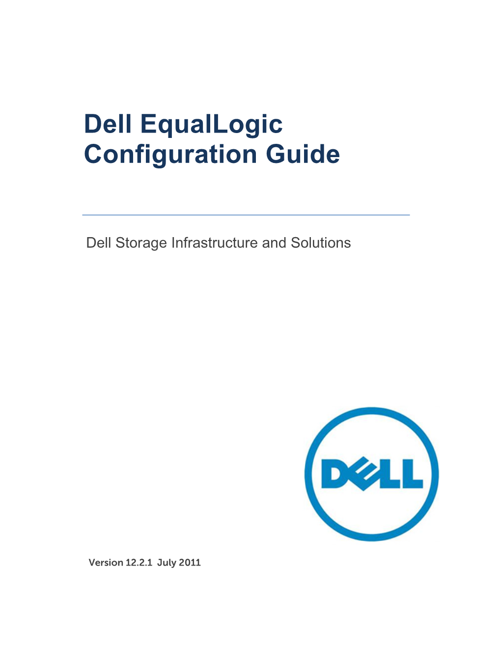 Dell Equallogic Configuration Guide