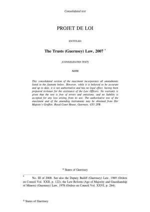 Trust (Guernsey) Law 2007