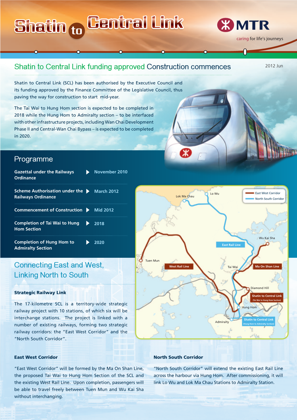 Programme Shatin to Central Link Funding Approved Construction