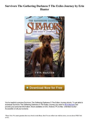 Survivors the Gathering Darkness 5 the Exiles Journey by Erin Hunter
