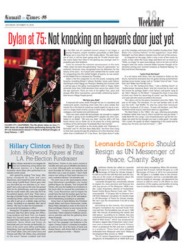 Dylan at 75:Not Knocking on Heaven's Door Just