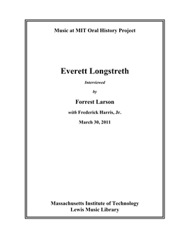 Everett Longstreth