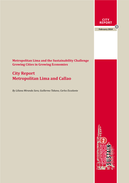 Metropolitan Lima and the Sustainability Challenge. Growing