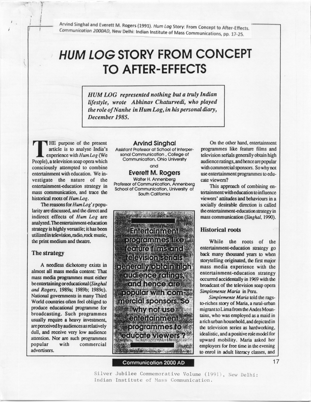 Hum Log Story from Concept to After-Effects