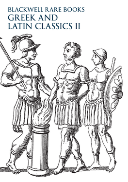Greek and Latin Classics Ii