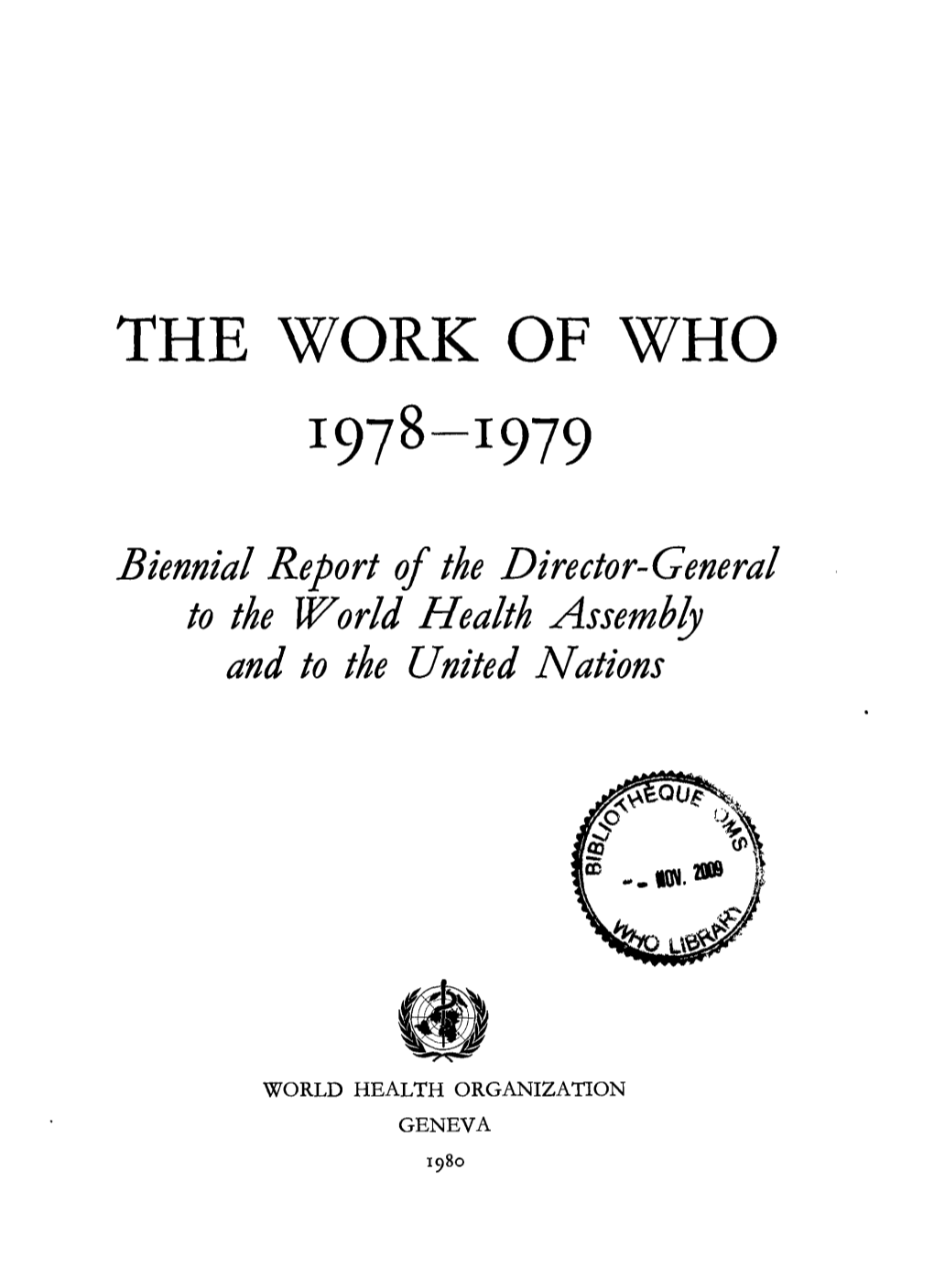 The Work of Who 1978-!979