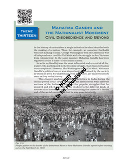 Mahatma Gandhi and the Nationalist Movement 347