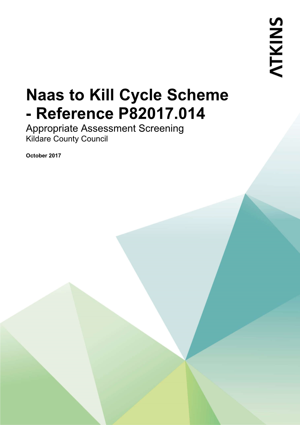 Naas to Kill Cycle Scheme - Reference P82017.014 Appropriate Assessment Screening Kildare County Council