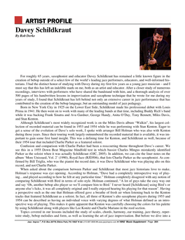 Davey Schildkraut by Rob Derke