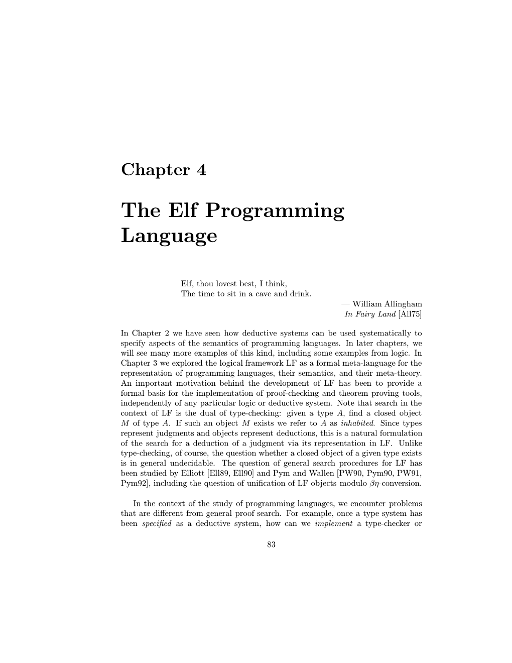 The Elf Programming Language