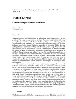 Dublin English
