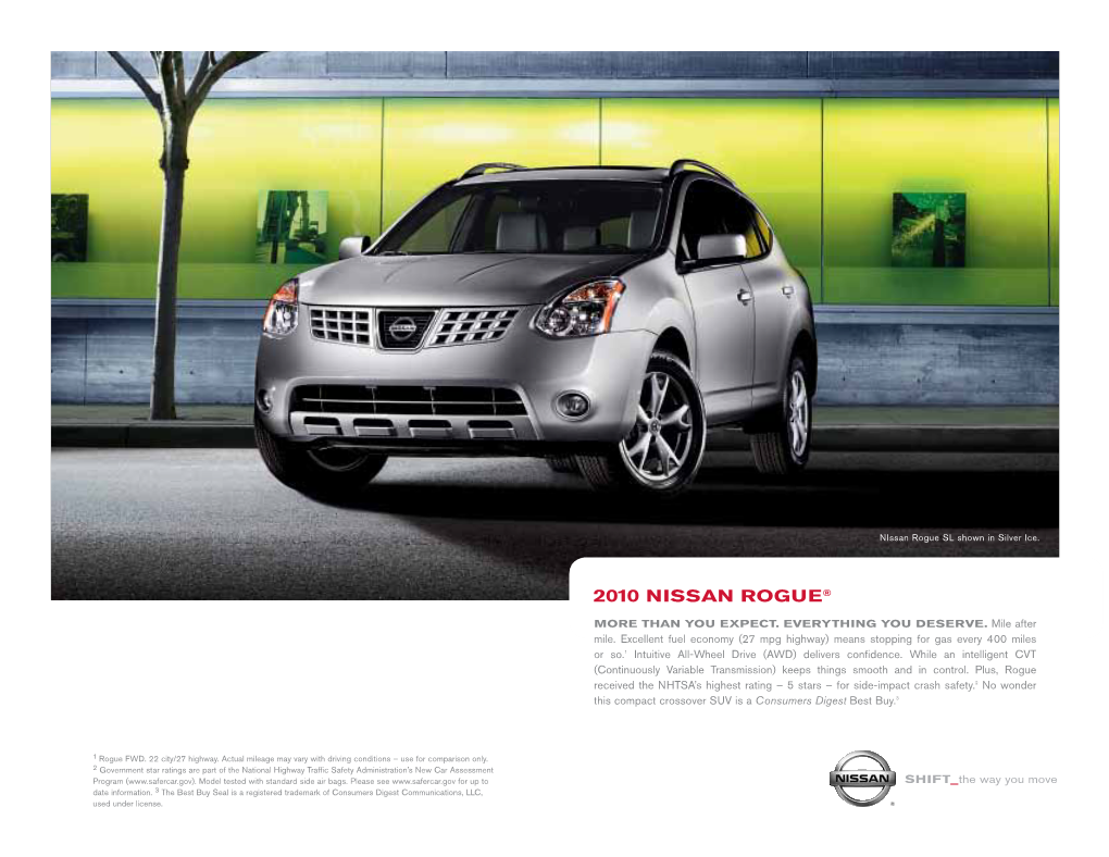 2009 Nissan Rogue Brochure