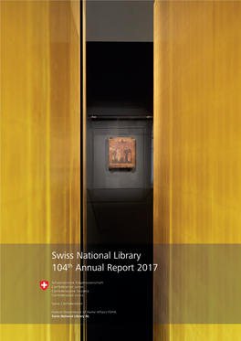 Swiss National Library 104Th Annual Report 2017