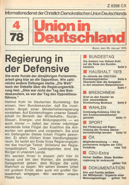 UID 1978 Nr. 4, Union in Deutschland
